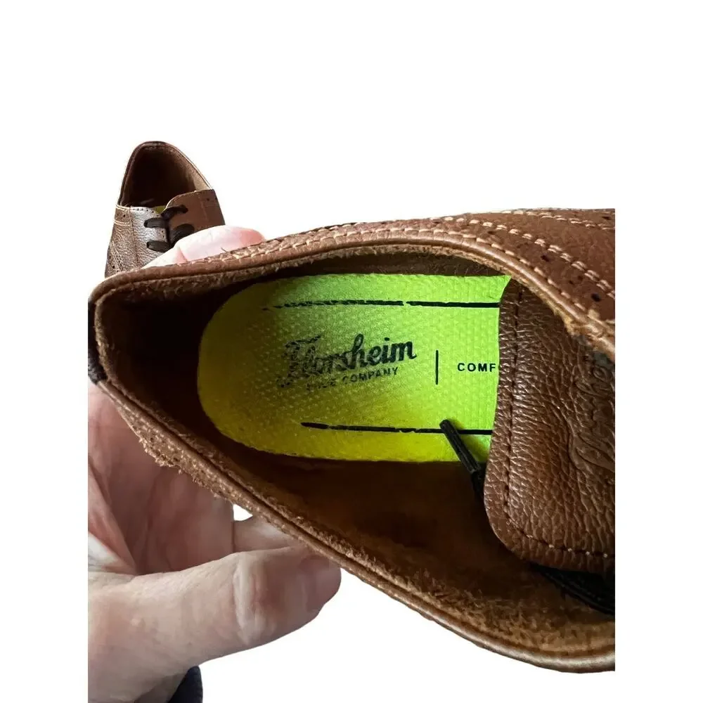Florsheim Kids Shoes Size 5.5 M Brown Leather Comforttech Sneaker Style